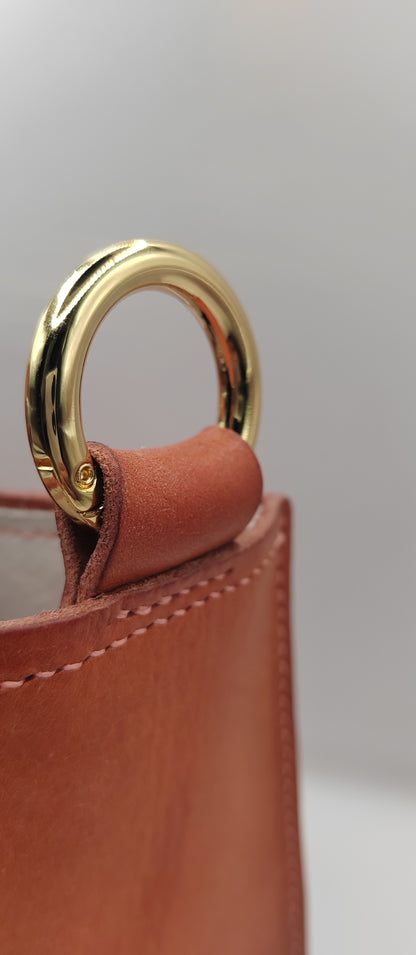 Le sac week-end rose velours en cuir Badalassi